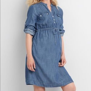 Gap maternity denim dress